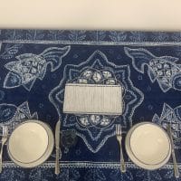 Flowers and Fish Tablecloth-middle size